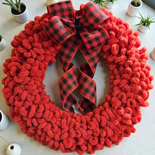 Buffalo and Plaid Wreath