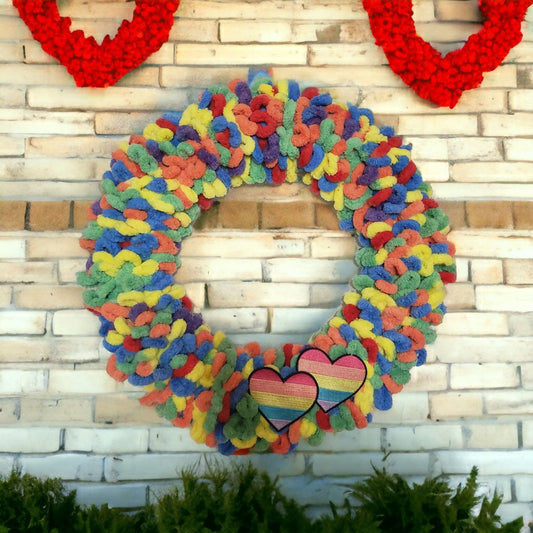 Pretty Rainbow 15' Wreath