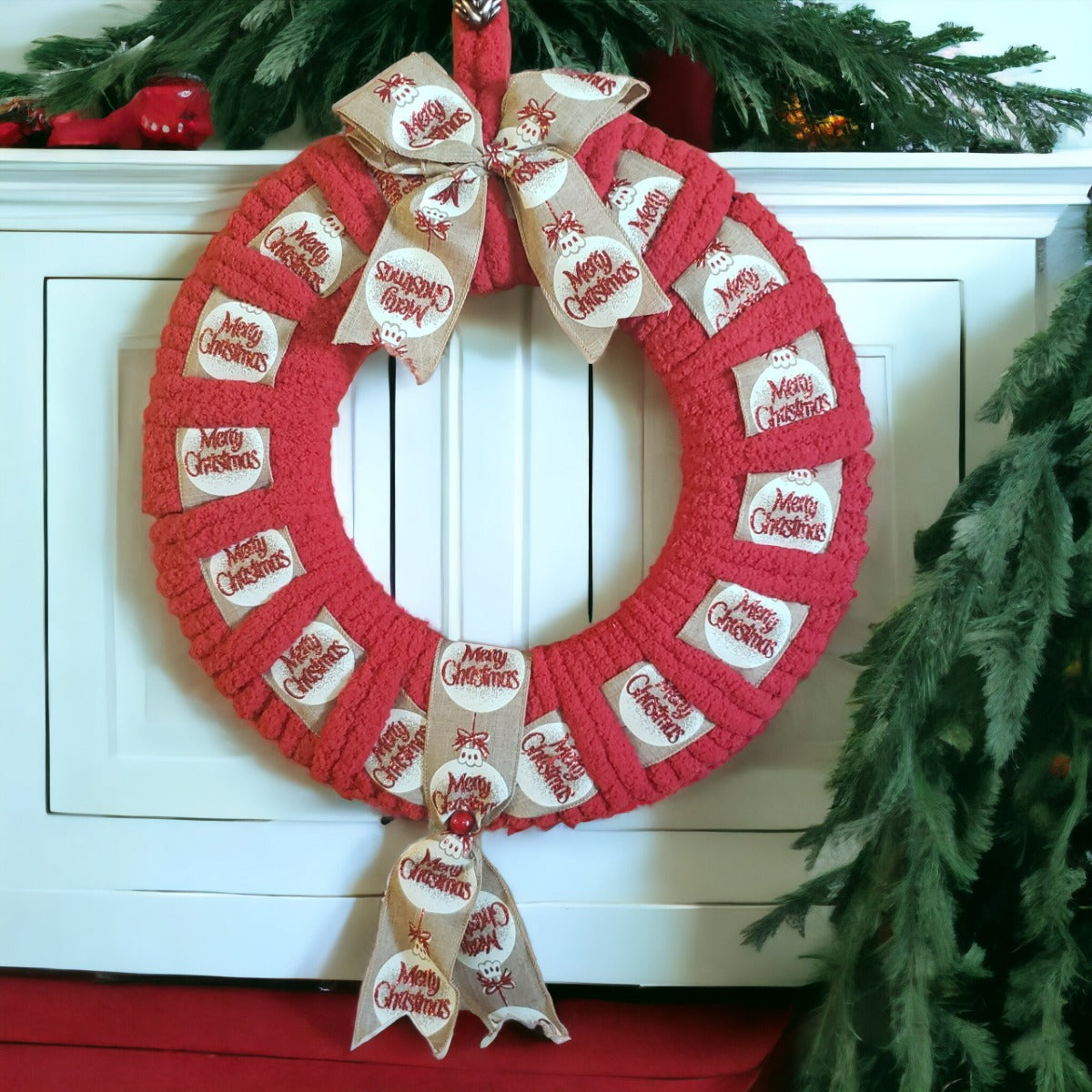 Merry Christmas 18' Holiday Wreath