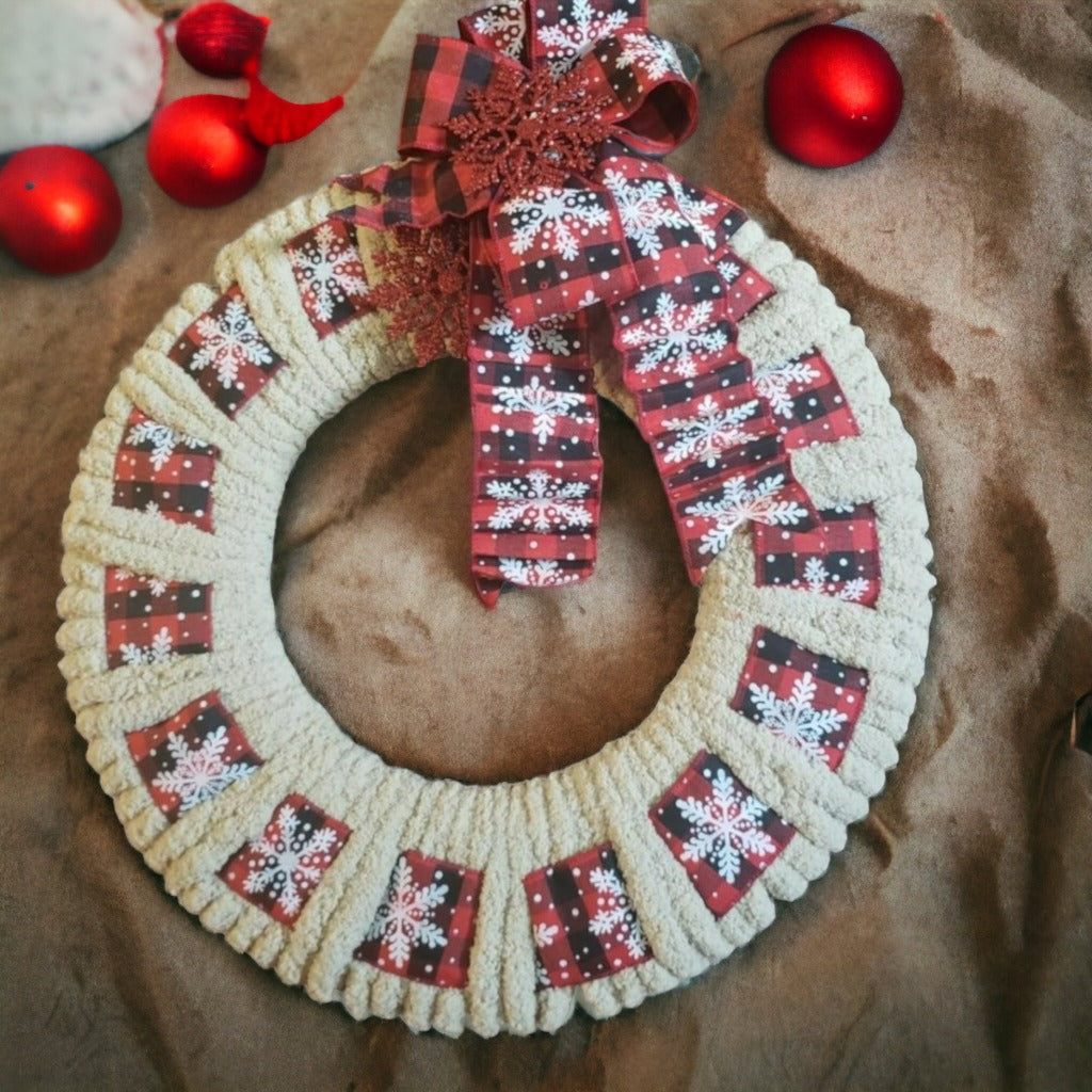 Snowflake Buffalo 18' Holiday Wreath