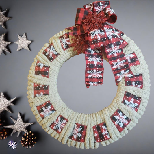 Snowflake Buffalo 18' Holiday Wreath