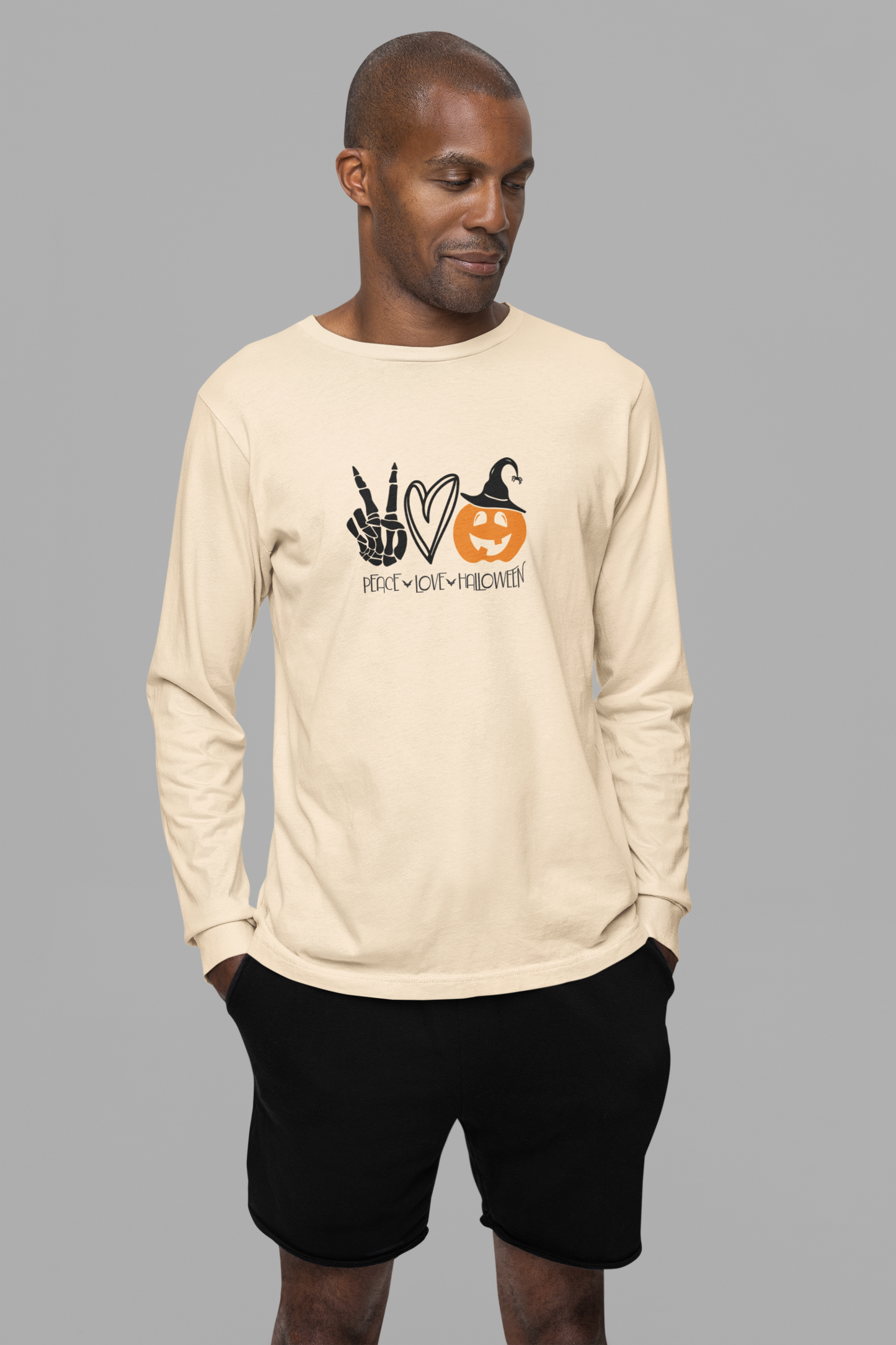 Halloween Long Sleeve Lightweight Crew Shirt