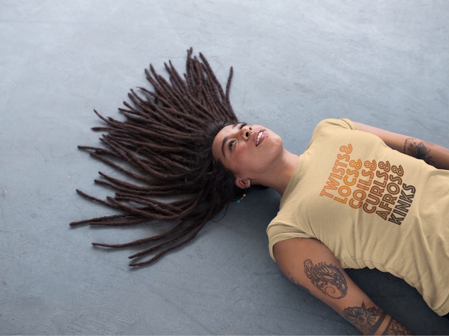 Short Sleeve TShirt, Twists and Coils and Kinks