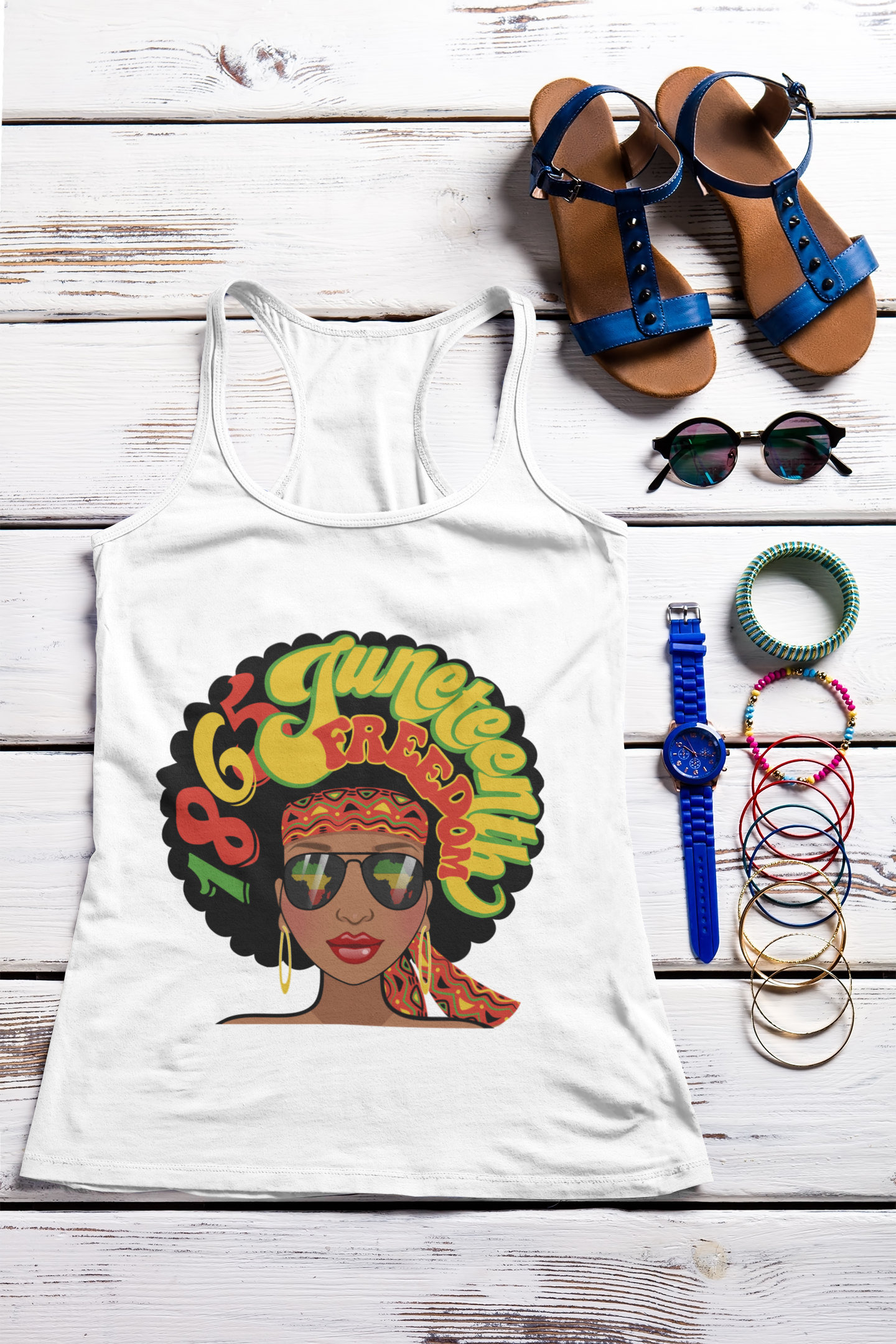 Tank Top, Juneteenth Women Tank Top