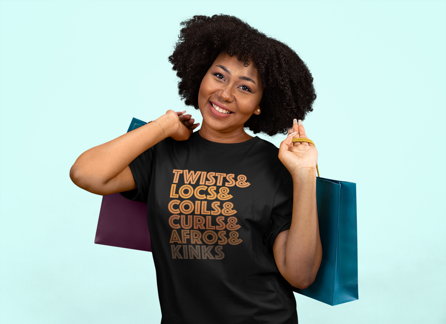 Short Sleeve TShirt, Twists and Coils and Kinks