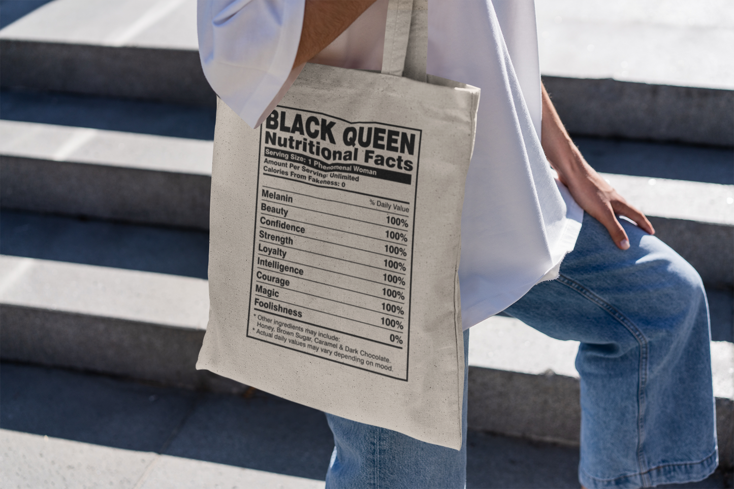 Canvas Tote (Black Queen)