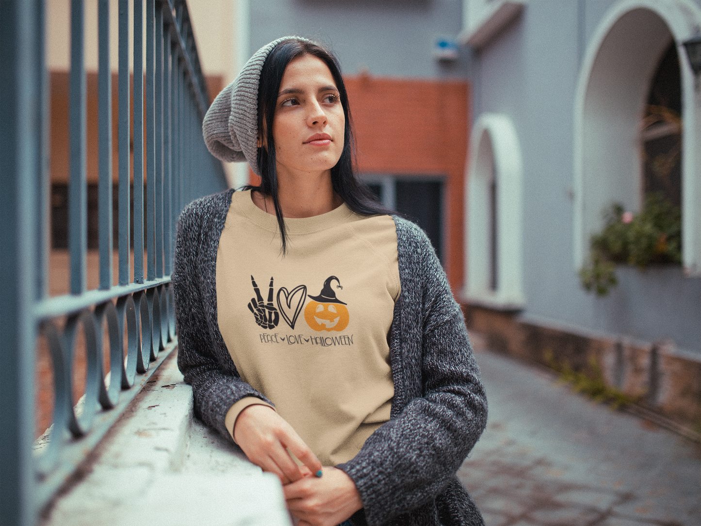 Halloween Long Sleeve Lightweight Crew Shirt