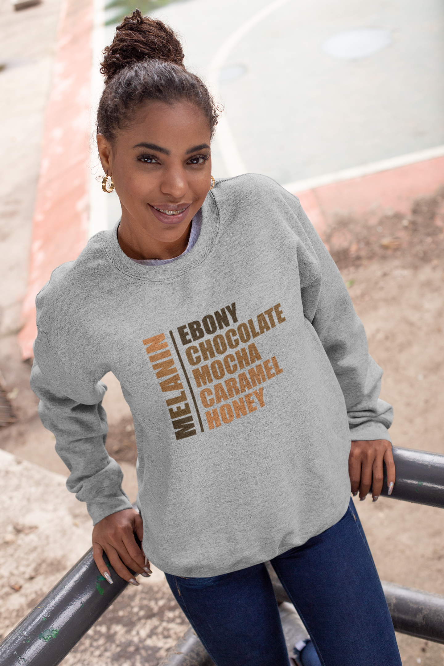 Crew Sweatshirt, Melanin