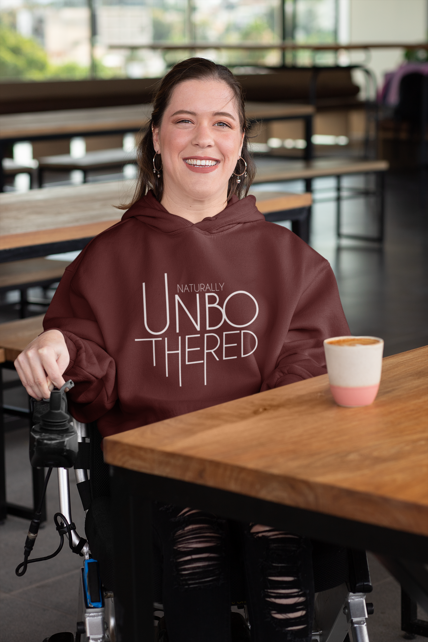 Hooded Sweatshirt, Unbothered