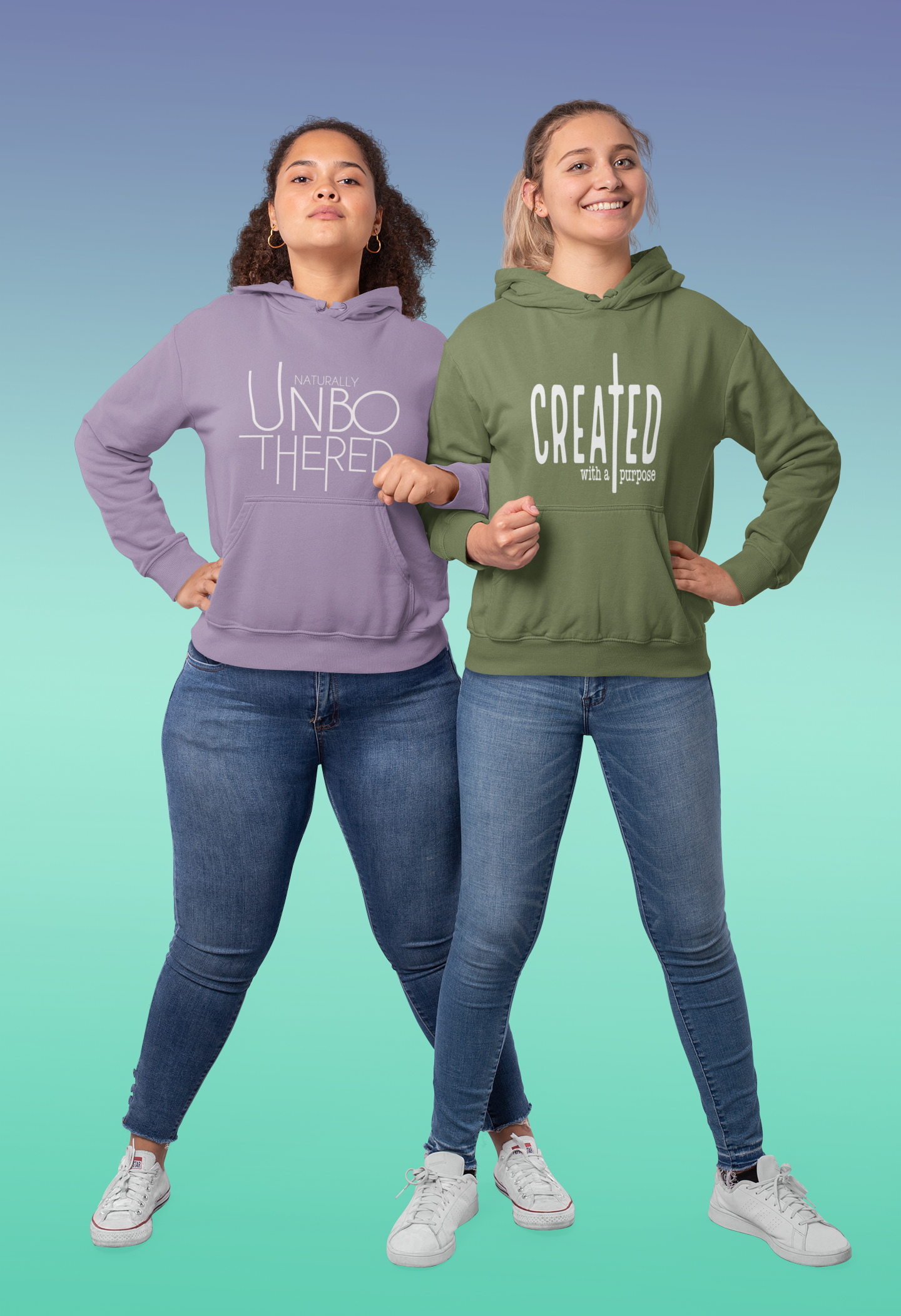 Hooded Sweatshirt, Unbothered