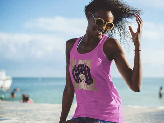 Racerback Tank Top, Black Girl Magic