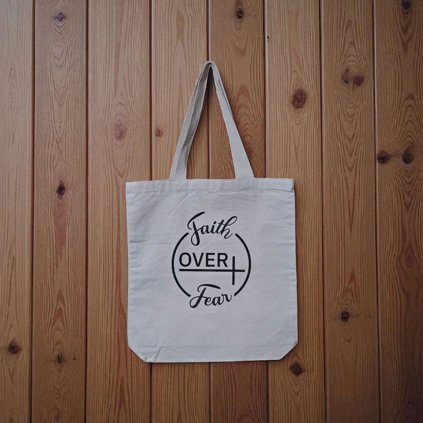 Canvas Tote (Faith Over Fear)