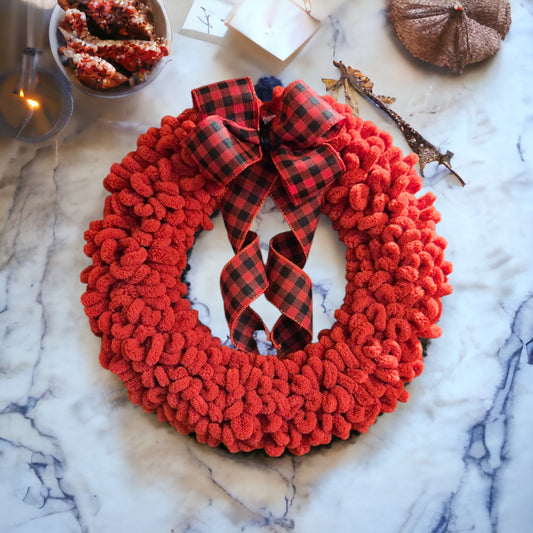 Buffalo and Plaid Wreath