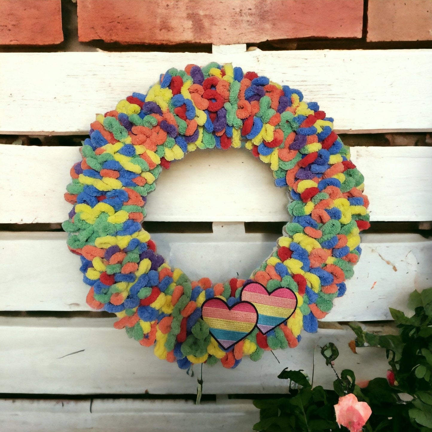 Pretty Rainbow 15' Wreath
