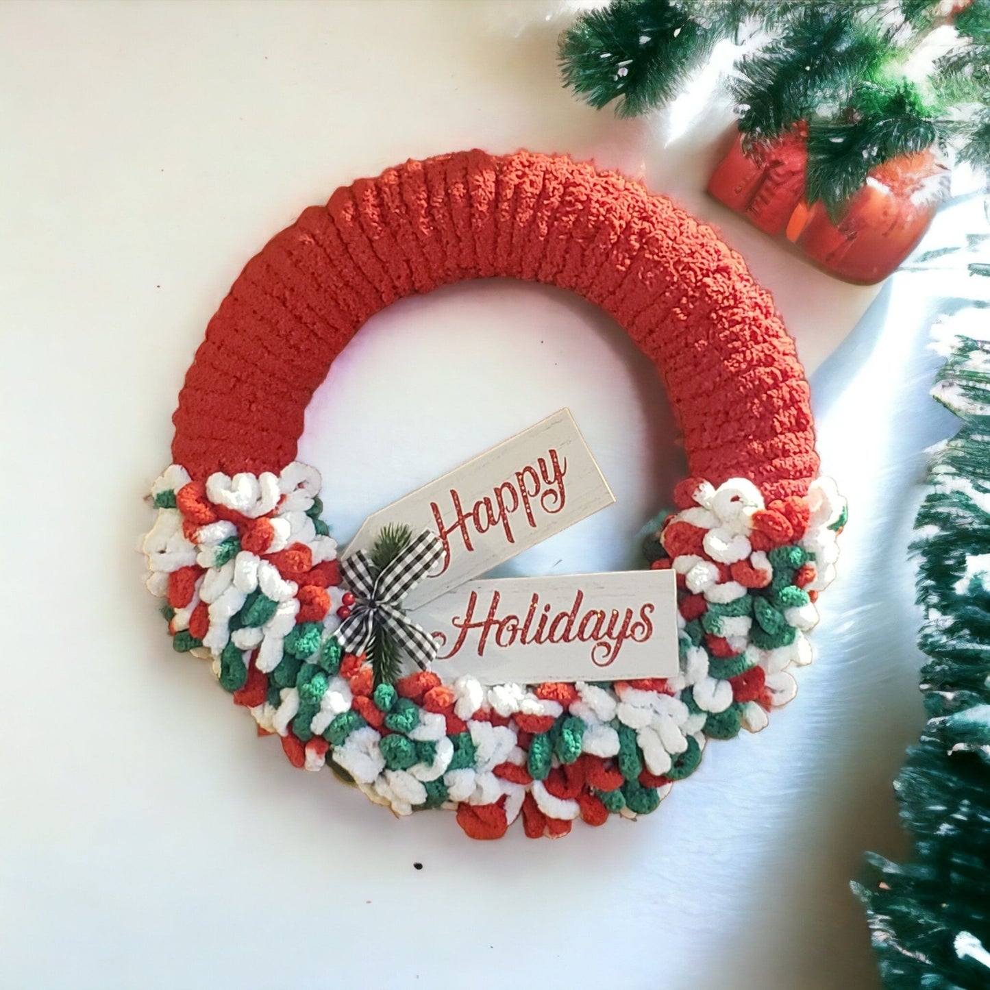 Happy Holidays 15' Wreath