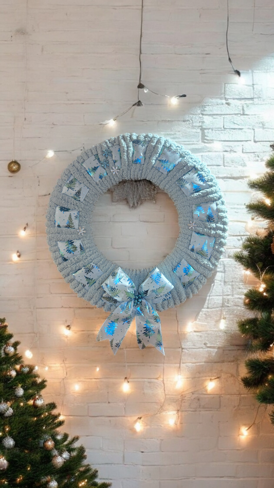 Ice Blue Winter 18' Holiday Wreath