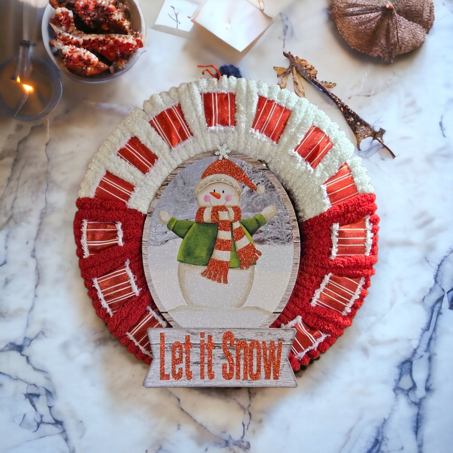 Let it Snow 18' Holiday Wreath