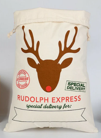 Rudolph Reindeer Large Santa Sack