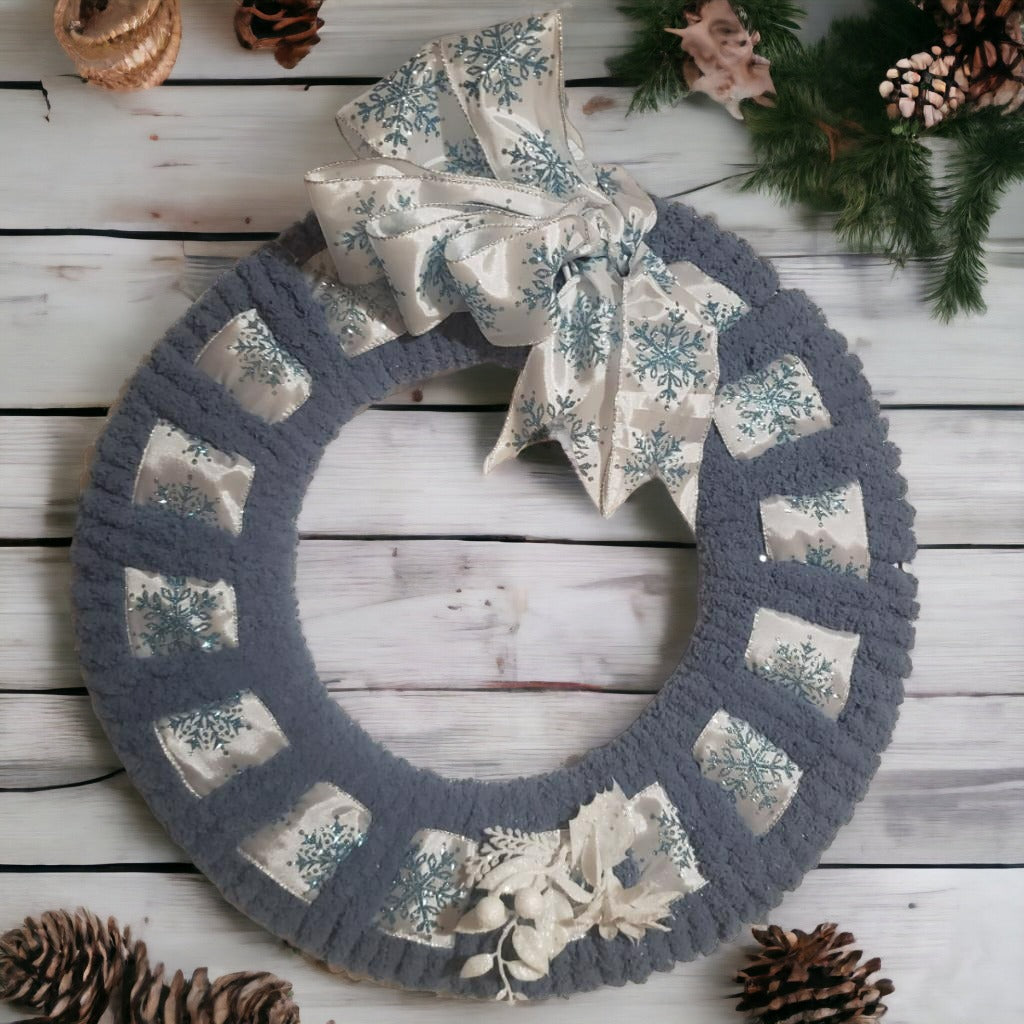 Ice Blue Winter 18' Holiday Wreath