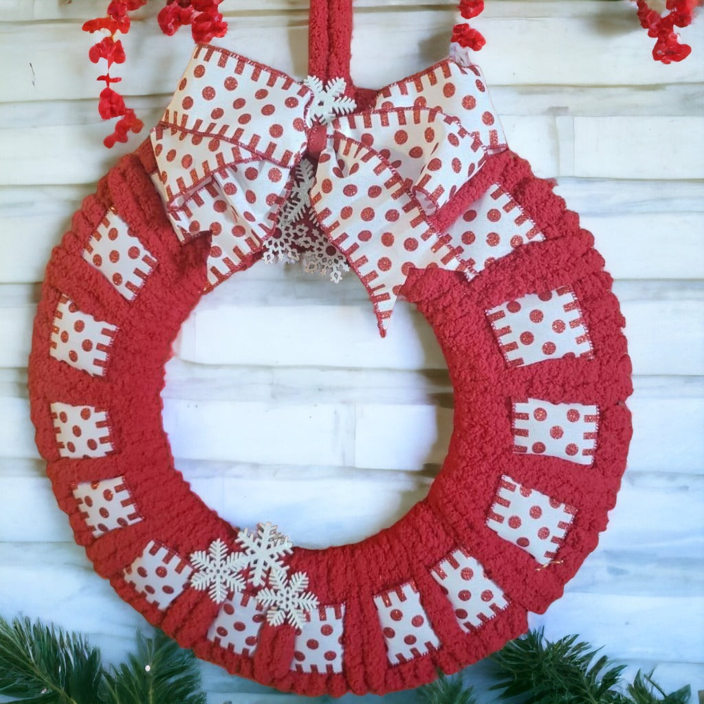Sparkly and Polka 18' Holiday Wreath