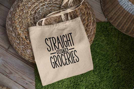 Canvas Tote Bag (Outta Groceries)