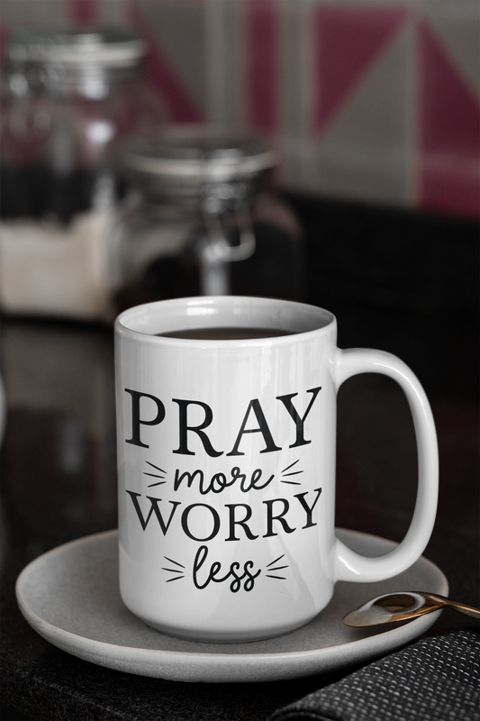 White Mug, Pray More