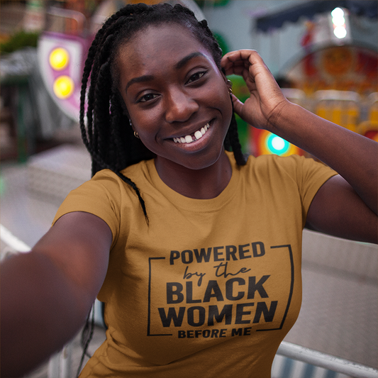 Short Sleeve TShirt, Powered by Black Women